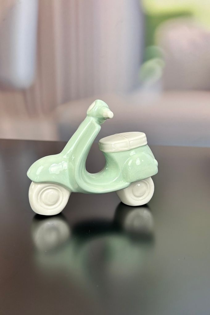 Deko Vespa Vespina 13cm mintgrün