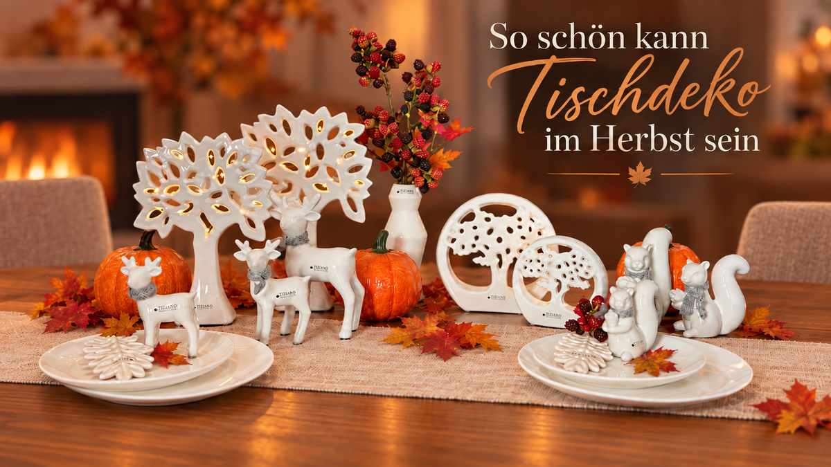 Tischdeko im Herbst