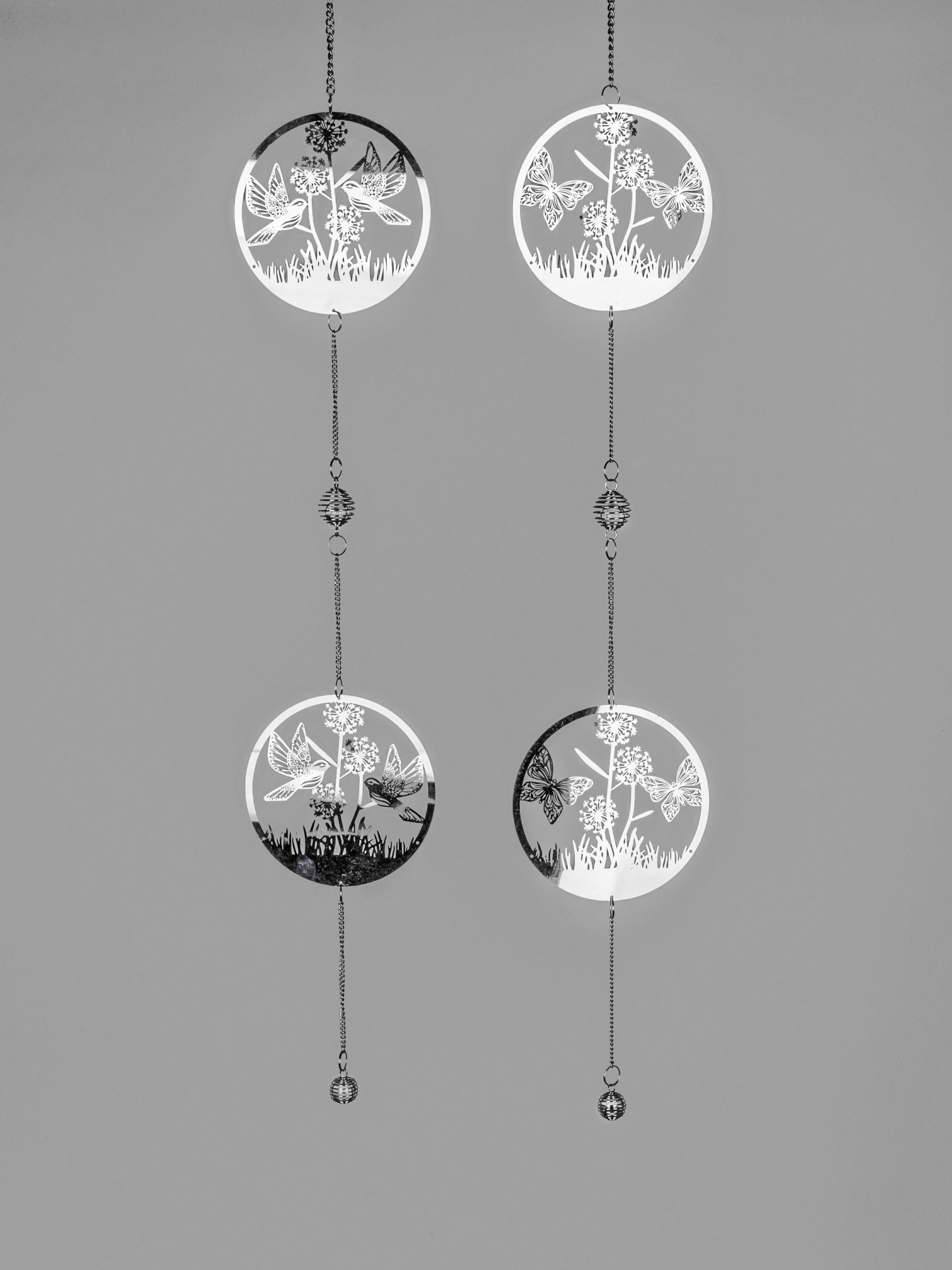 Deko Hänger Girlande sortiert silber