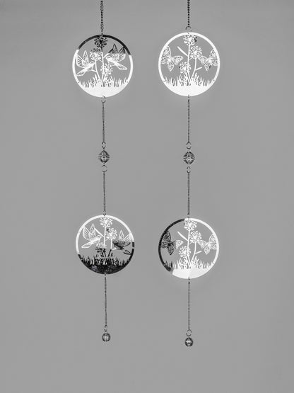 Deko Hänger Girlande sortiert silber