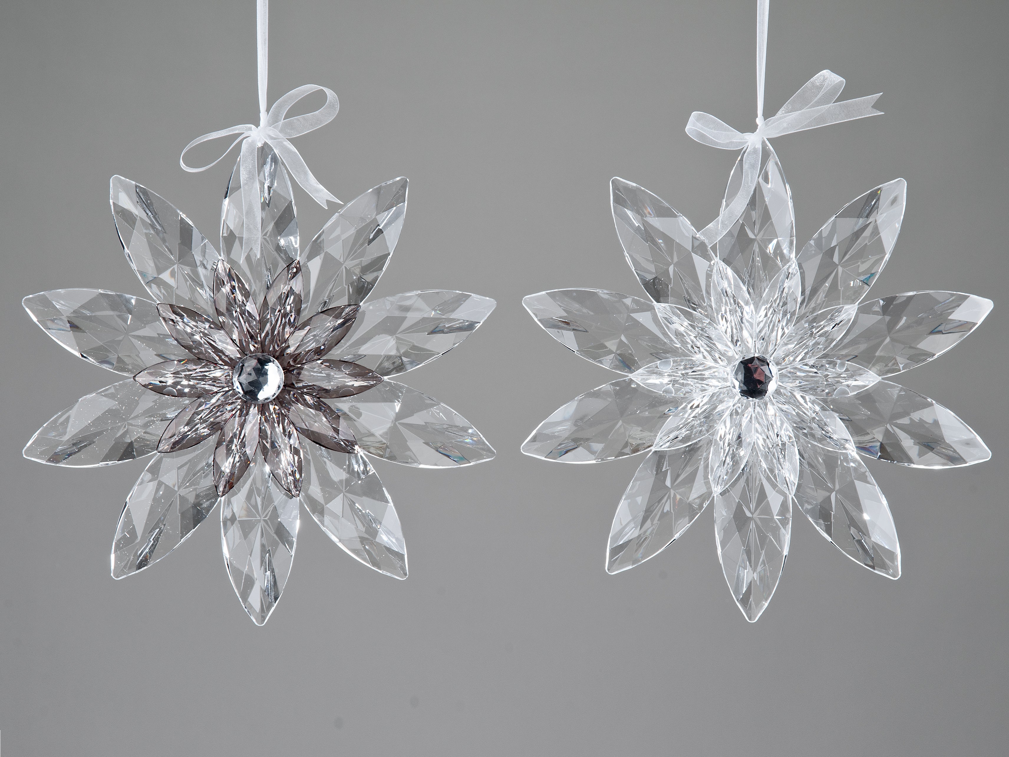 Deko Hänger Blume Acryl klar