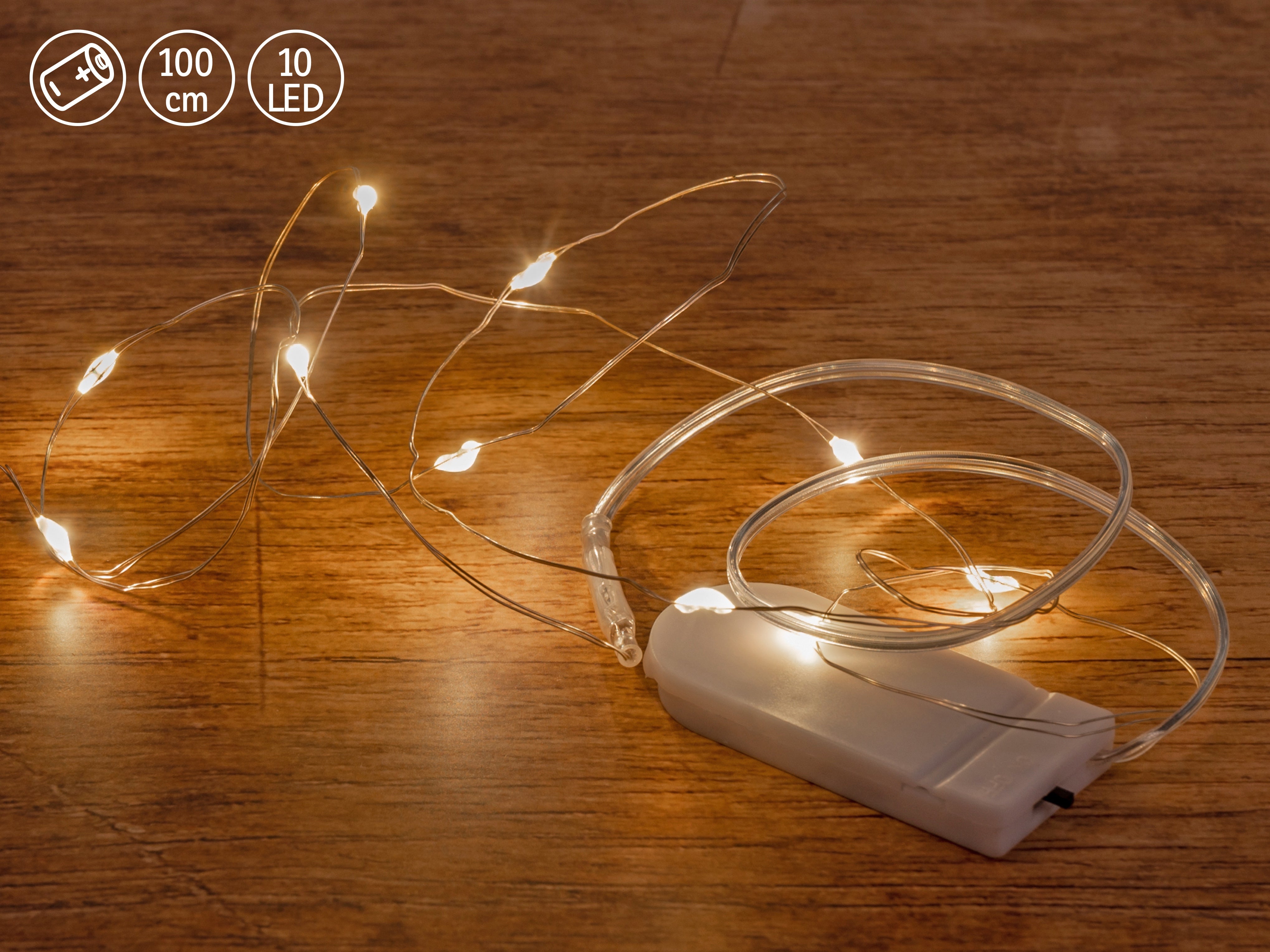 Lichtgirlande 100cm 10 LED Mini