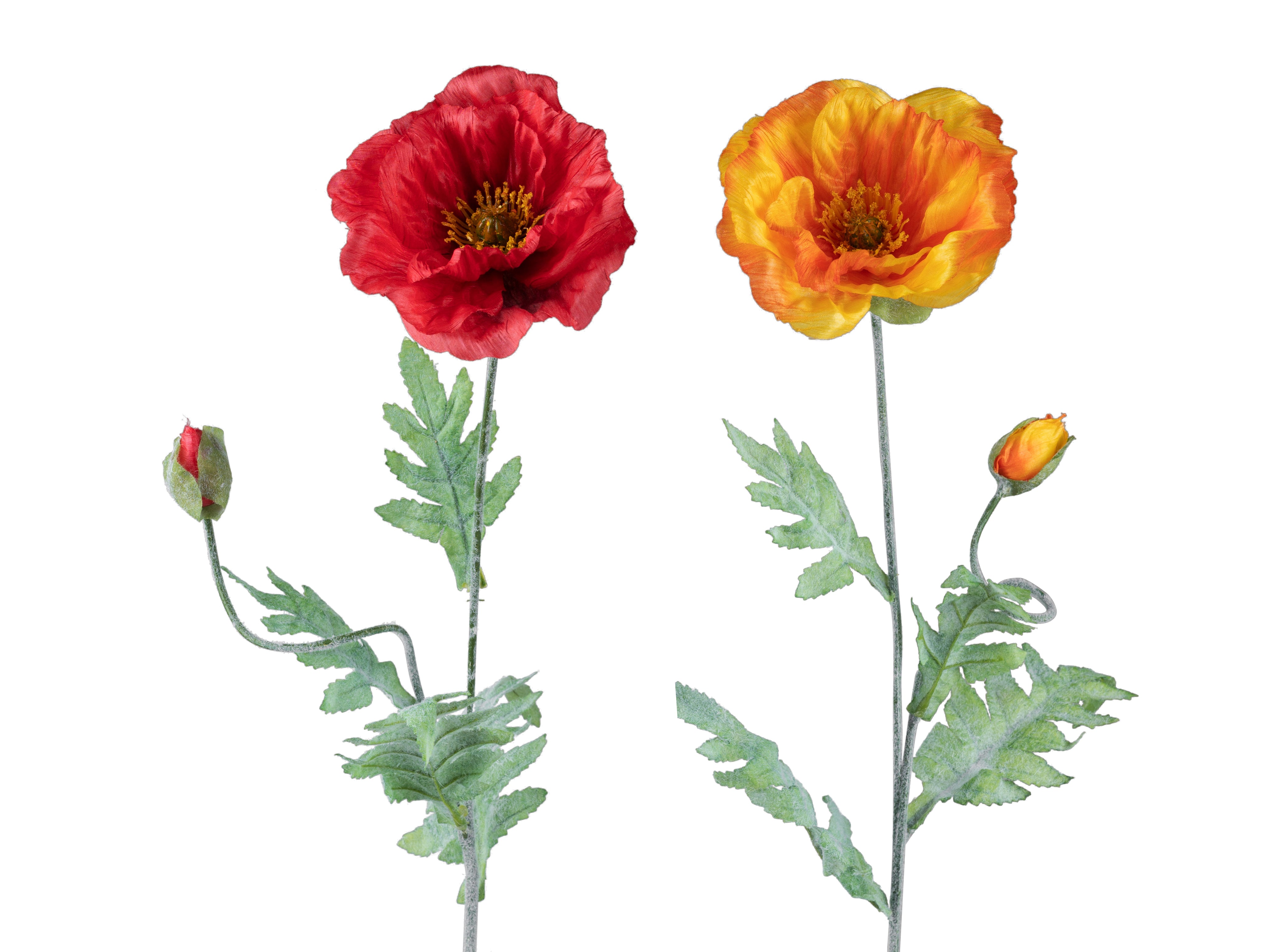 Deko Mohn 72cm farbig