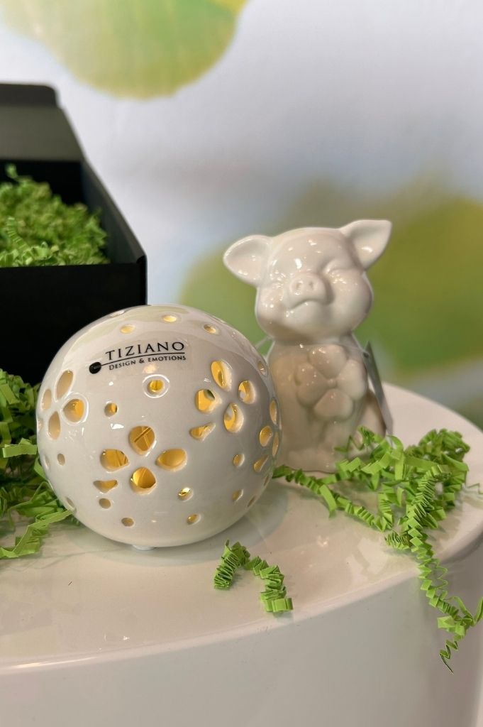 Geschenkbox Lichtkugel Pallina LED+Gigi+Amore Viel Glück