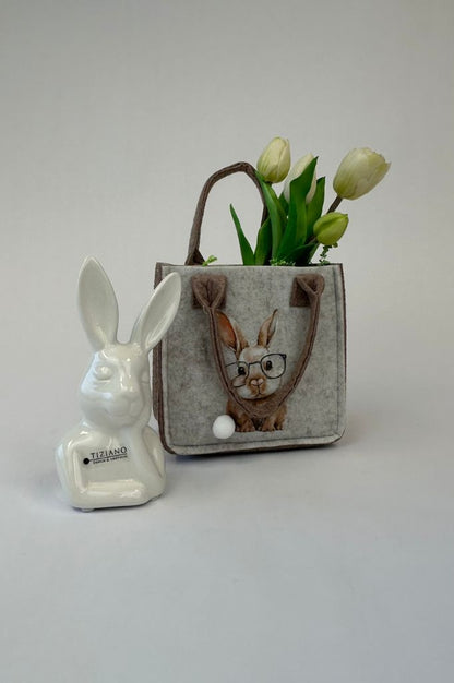 Dekoset Filztasche mit Hase Enricco