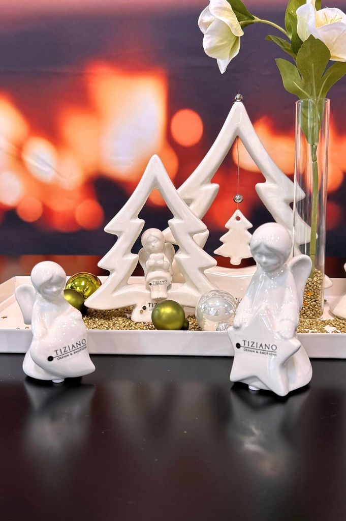 Adventset Metallschale Legri mit Baum Saphira+Silandro