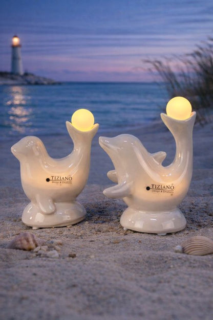 2er Set Delphin Sandy und Robbe Sandra LED