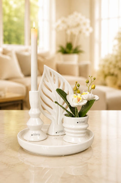 Dekoset Teller Pellano+Silandro+Denia+Orchidee