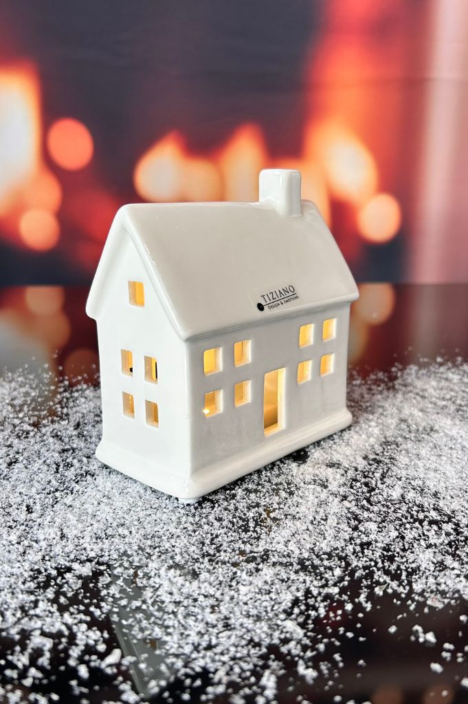 Deko Haus Lagaro LED creme-weiß