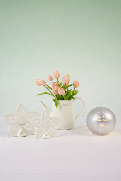 Dekoset Giesskanne Ravello+Blume Elara+Lichtkugel Vaiano