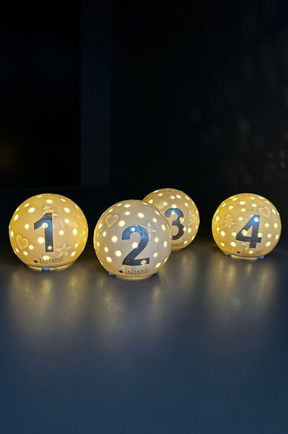 4er Set Padova Xmas Silber