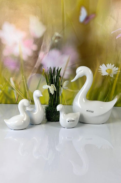 Deko Gänse Mutter Papina 25cm creme-weiß