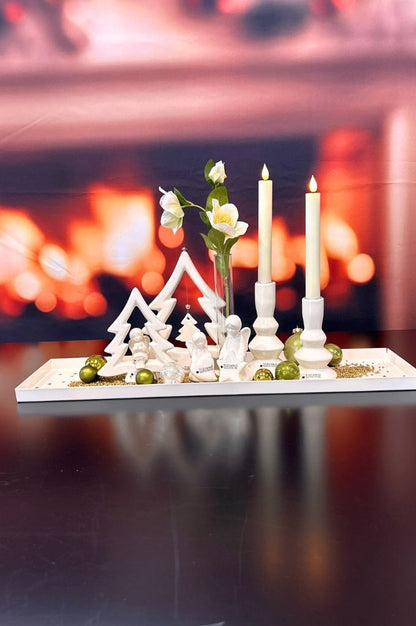 Adventset Metallschale Legri mit Baum Saphira+Silandro