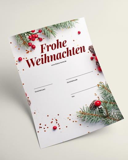 Geschenkgutschein zum Ausdrucken
