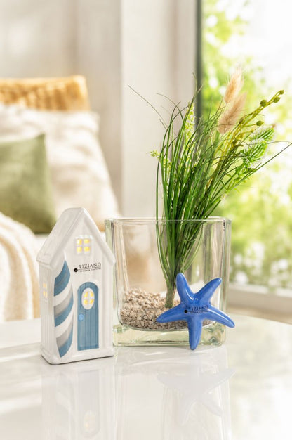 Dekoset Glas Alone mit Beachhouse Fano LED + Seestern