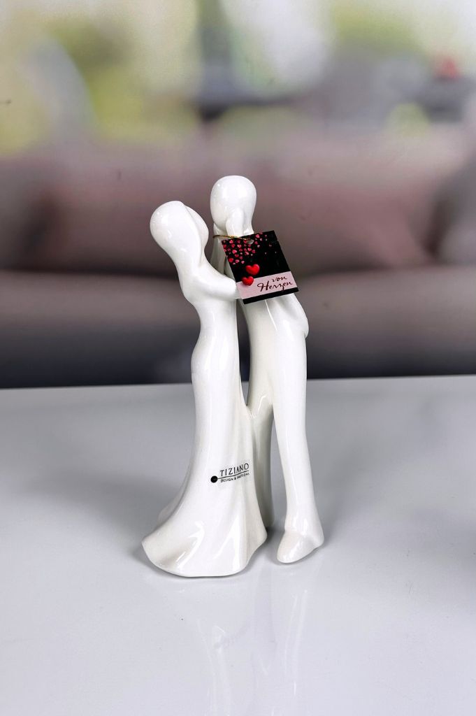 Dekoset Herzvase Sentina+Infinity Rose rot+Amorino