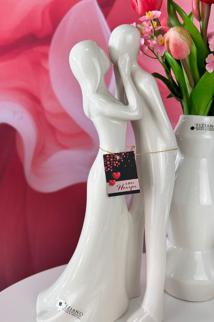 Dekoset Dekofigur Amorino umarmend+LED Kugel Vaiano