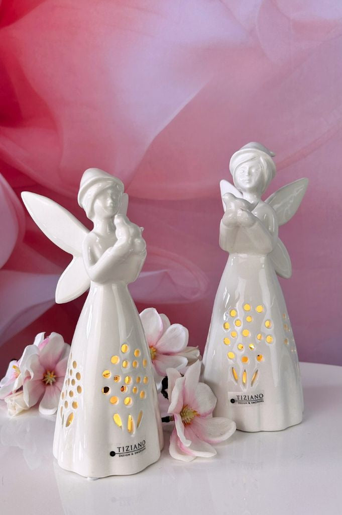 Deko Fee Aria LED creme-weiß