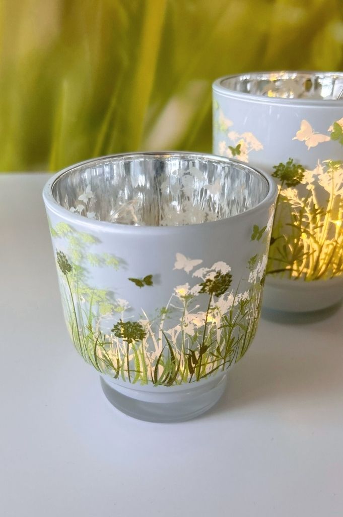 Glas Tischlicht Aurora