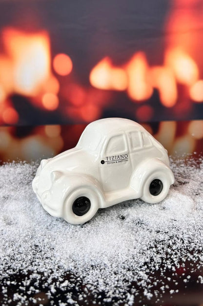 D2 Deko Oldtimer Veggio 11cm creme-weiß