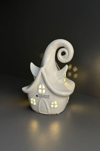 Deko Haus Avalon LED creme-weiß