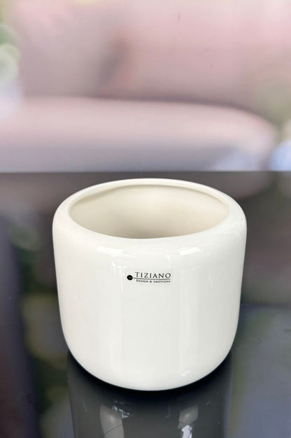 Orchideenkübel Bellagio 14cm creme-weiß