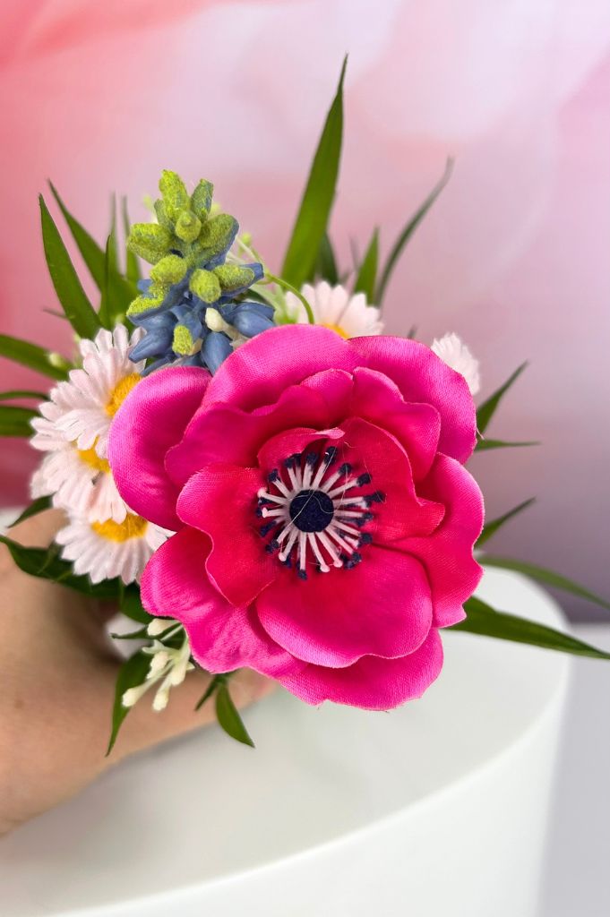 Deko Blumenmix auf Grassockel