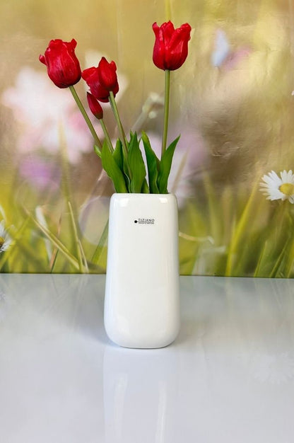 Vase Brezone creme-weiß