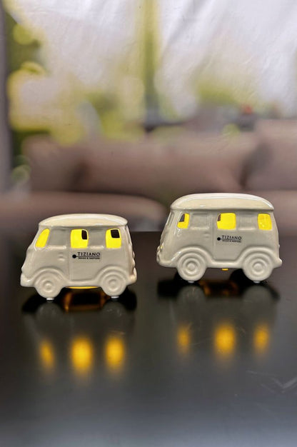 Deko Bus Caso LED creme-weiß