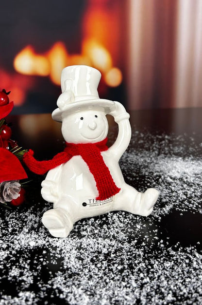 Deko 2er Set Schneemann Carlo mit rotem Schal