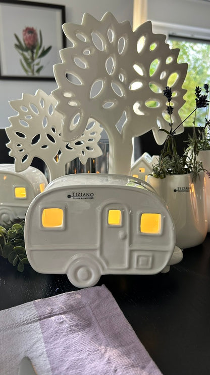 Deko Bus Caso LED creme-weiß