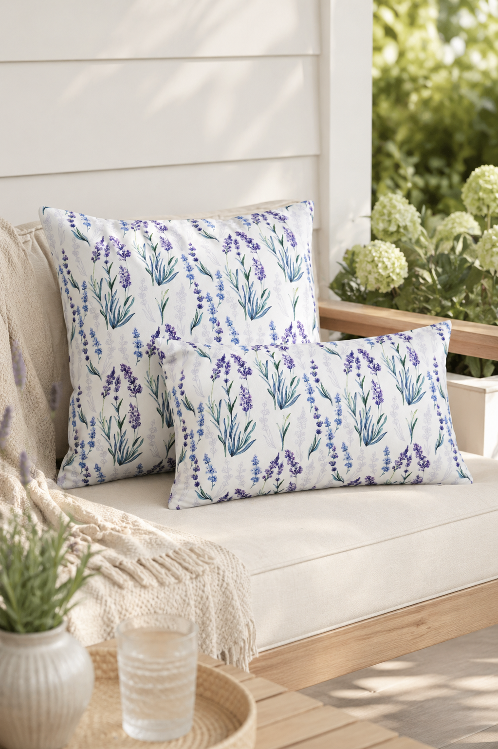 Deko Kissen lavendel wetterfest
