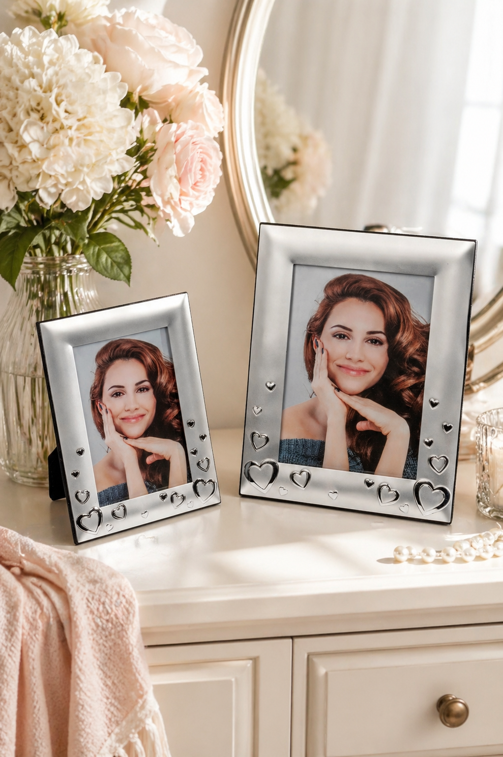 Fotorahmen Herz matt glänzend