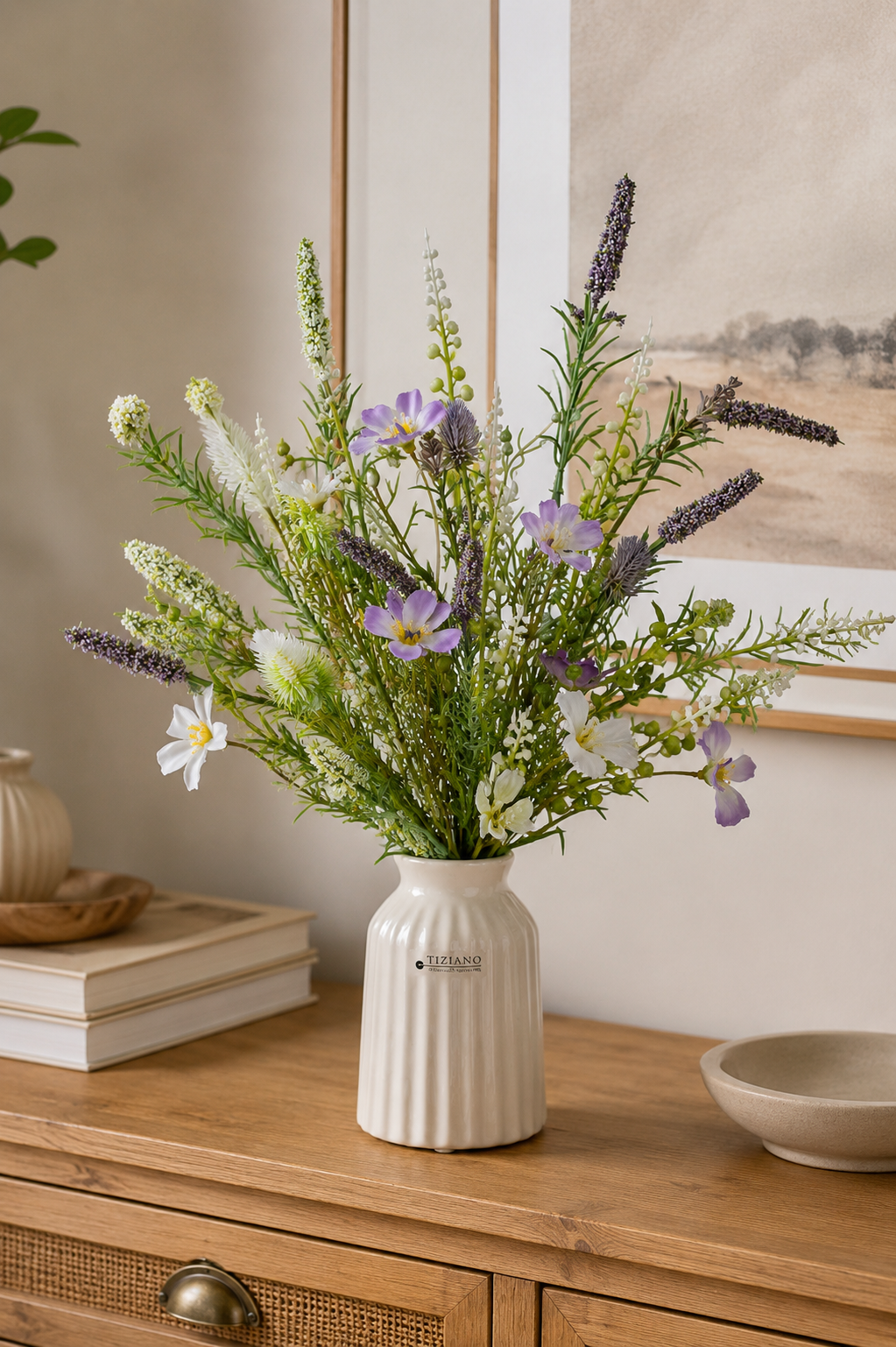 Deko Blumen Bündel lila