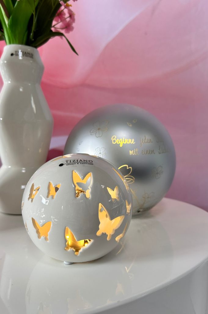 Dekoset Dekofigur Amorino Hand haltend+LED Kugel Vaiano