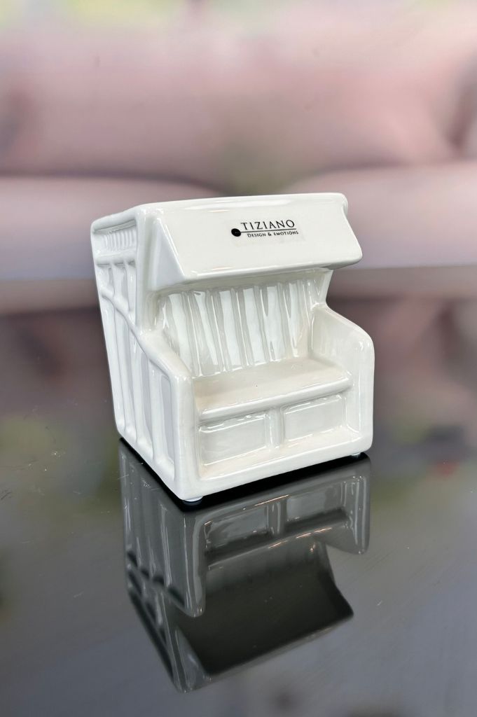 J11 Deko Strandkorb Colli creme-weiß