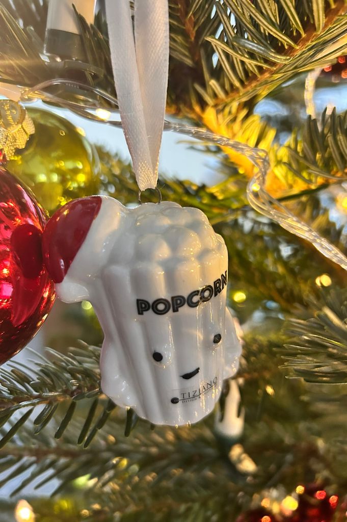 Deko Baumhänger Popcorn Corny 7cm dekoriert