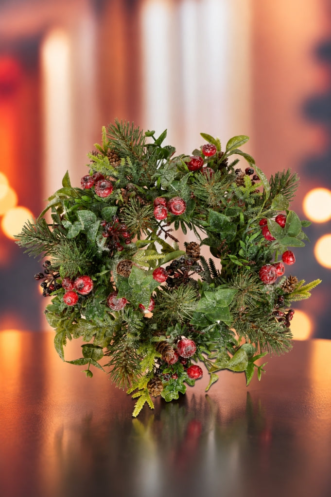 Deko Beerenkranz Winter geeist