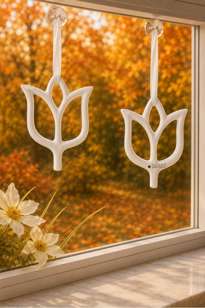 Deko Hänger Flora Tulpe creme-weiß