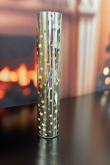 Deko Lichtsäule LED 50cm Sterne silber