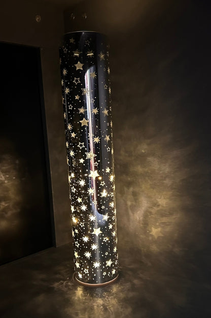 Deko Lichtsäule LED 50cm Sterne silber
