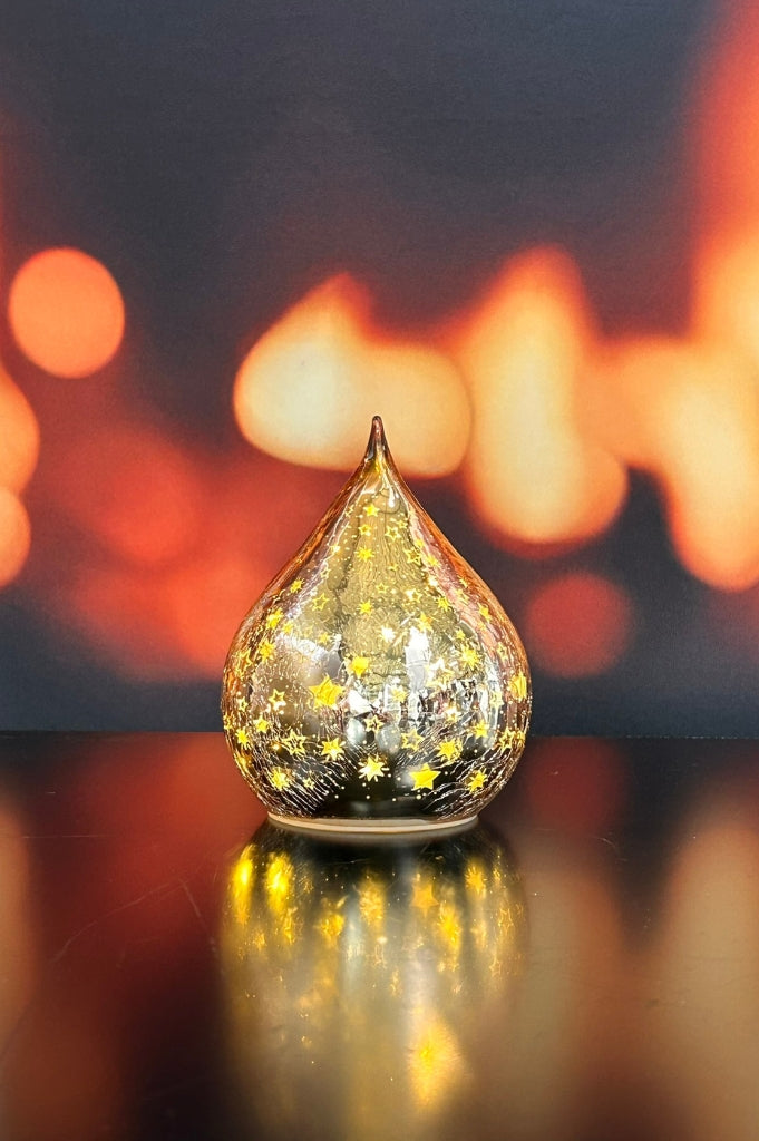 Deko Tropfen LED Sterne rose