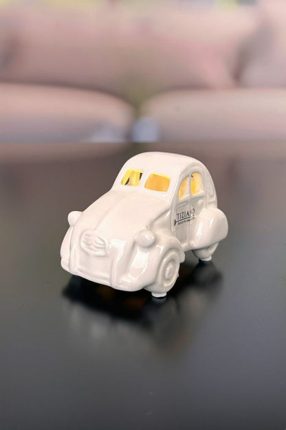 Set Auto Ente Milo+Wohnwagen Casina creme-weiß