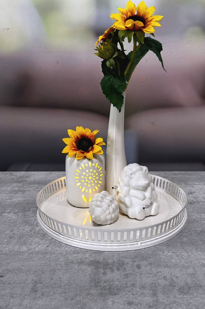 Dekoset Metallschale Canneto mit Vase Suri+Igel Max
