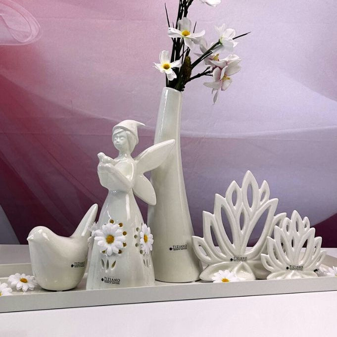 Dekoset Blume Casca mit Fee Aria und Vase Suri