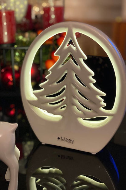 Dekoset Winterwald mit Joya LED creme-weiß