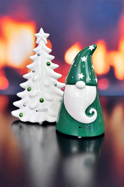 Dekoset Baum Baleno+Santa Gabriel+Rudolph grün