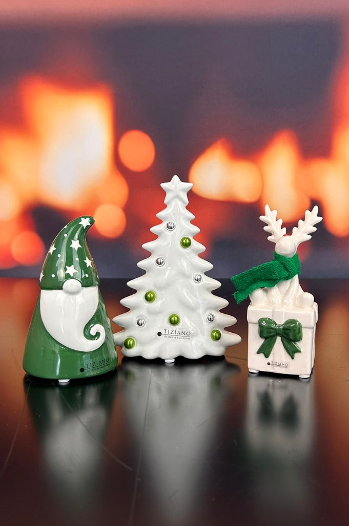 Dekoset Baum Baleno+Santa Gabriel+Rudolph grün