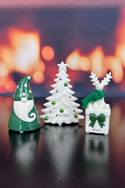 Dekoset Baum Baleno+Santa Gabriel+Rudolph grün