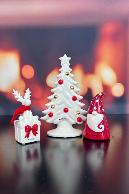 Dekoset Baum Baleno+Santa Gabriel+Rudolph rot
